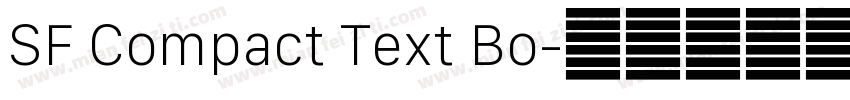 SF Compact Text Bo字体转换